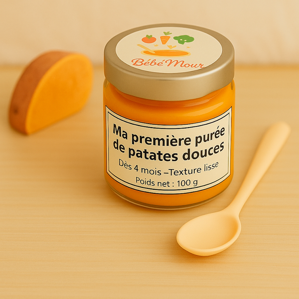 Ma première purée de patates douces