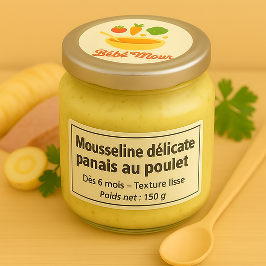 Mousseline délicate panais au poulet