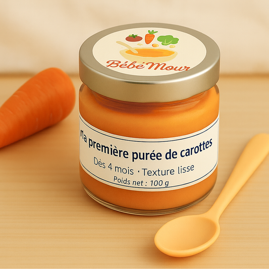 Ma première purée de carottes